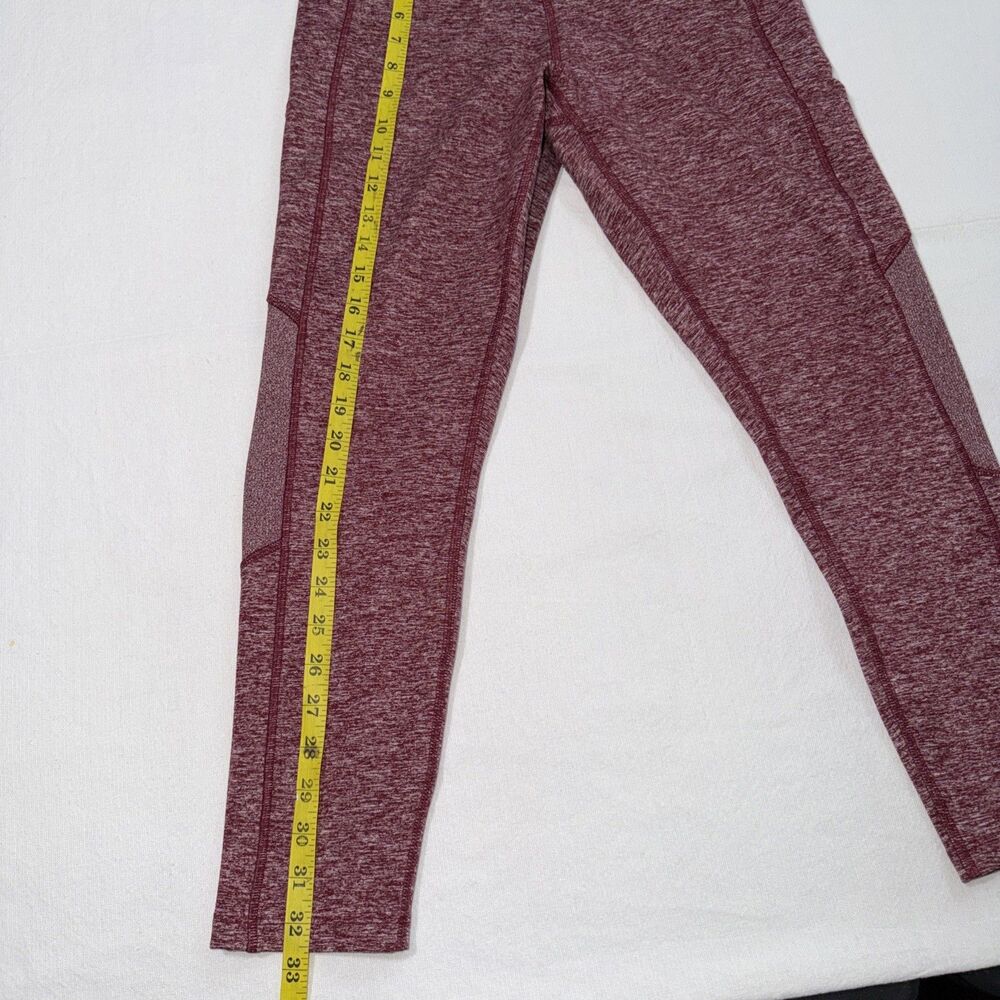 Pink Victoria's Secret Cozy Leggings High Rise Womens Medium Burgandi - Picture 5 of 11